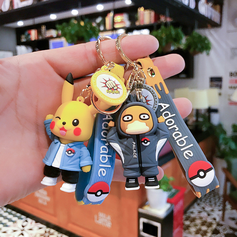 PVC卡通钥匙扣卫衣精灵情侣包包挂饰爪机饰品创意活动礼品赠送