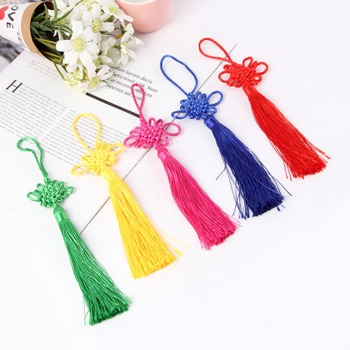 Chinese Characteristics Small Gift Chinese Knot Vertical Tassel Pendant DIY Handmade Ornament Crafts Accessories Wholesale