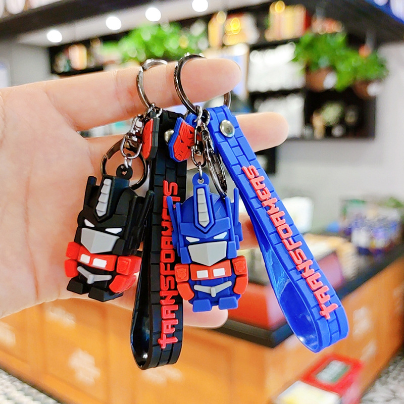 变形金刚卡通公仔钥匙扣情侣包包挂件情侣挂饰爪机娃娃礼品赠送