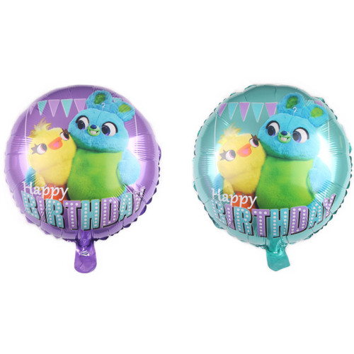 New 18-Inch Bunny and Ducky Balloon Birthday Party Children‘s Cartoon Aluminum Balloon Helium Balloon