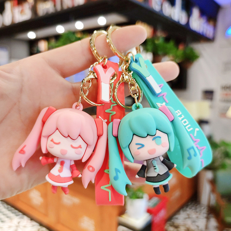音乐女孩卡通公仔钥匙扣情侣男女包包挂件创意礼品爪机活动赠品