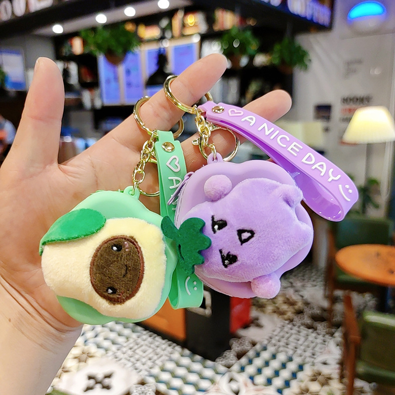 硅胶卡通零钱包数据线小饰品收纳包情侣挂饰爪机钥匙包小礼品赠送