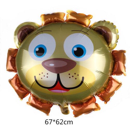 manufacturer direct sales large lion head aluminum film balloon party birthday wedding room layout aluminum film balloon wholesale balloon