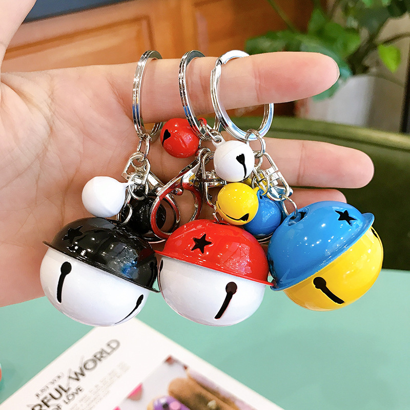 铃铛套装网红热卖ins风男女闺蜜情侣包包挂件防丢定制批发钥匙扣