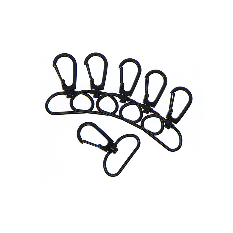 供应锌合金狗扣 DIY金属钥匙扣 钩扣织带扣现货 黑色扣