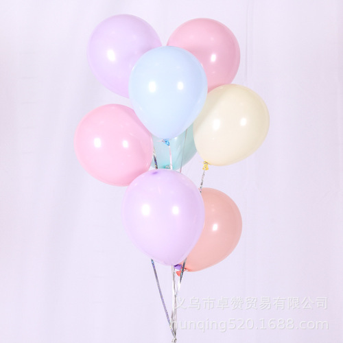 small 5-inch macaron color latex balloon wedding room layout party decoration wedding candy color balloon