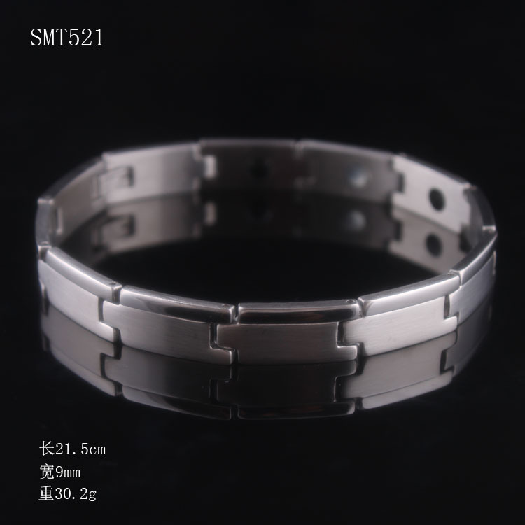 不锈钢手链 钛钢男士保健锗手镯 不锈钢饰品磁石手链 热卖爆款