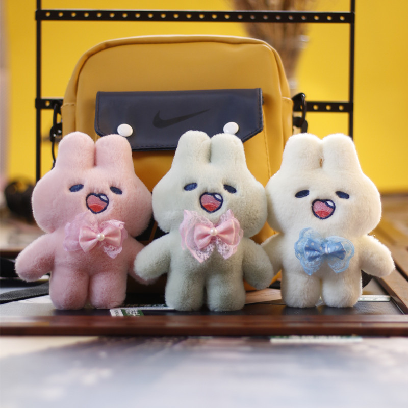 可爱萌网红小兔子挂件包包挂饰毛绒玩偶公仔小号迷你玩偶抓机娃娃