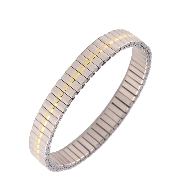 不锈钢手链批发 中金手环 男女通用钛钢手镯 流行饰品