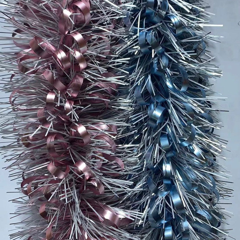 商场生日幼儿园挂饰元旦圣诞节彩带拉花彩条婚房布置彩条装饰毛条