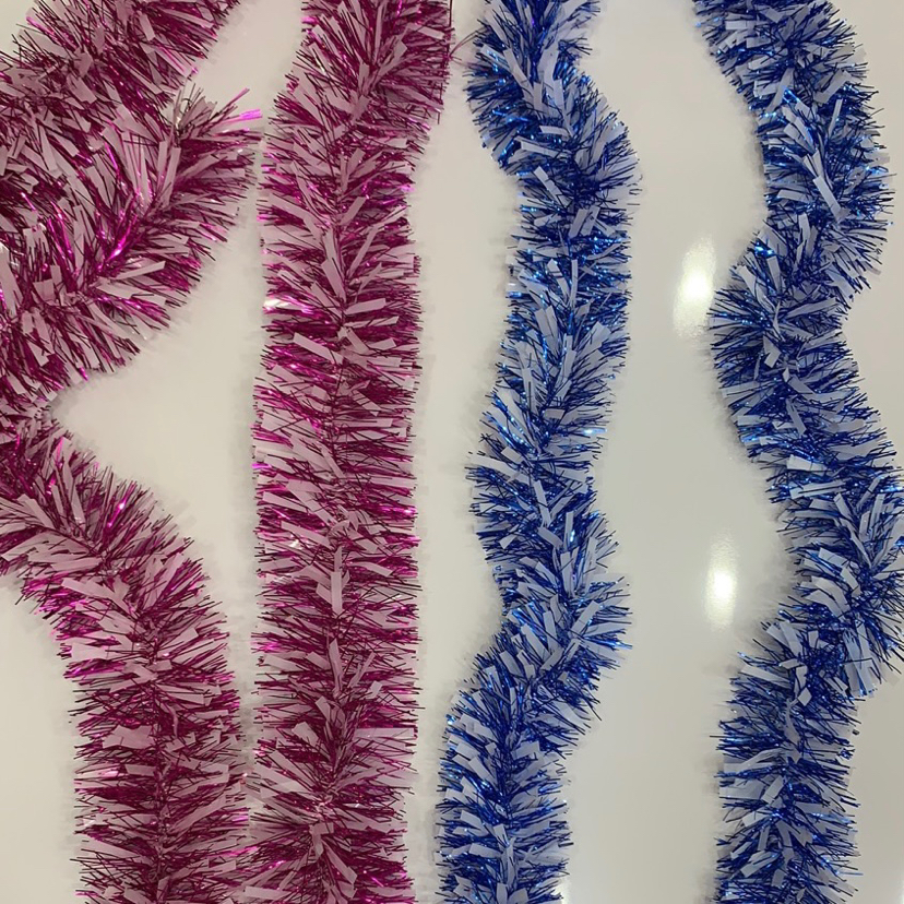 商场生日幼儿园挂饰元旦圣诞节彩带拉花彩条婚房布置彩条装饰毛条