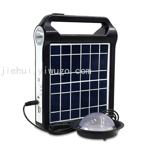 Outdoor Portable Solar Flashlight 035 Solar System Lamp Replaceable Lithium Battery Mobile Phone Charger