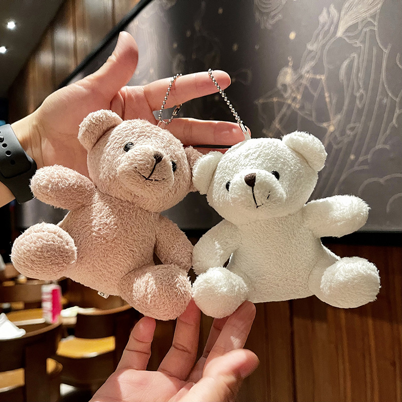 卷卷绒大号珍珠坐熊公仔毛绒玩具可爱熊包包挂件婚庆装饰娃娃道具