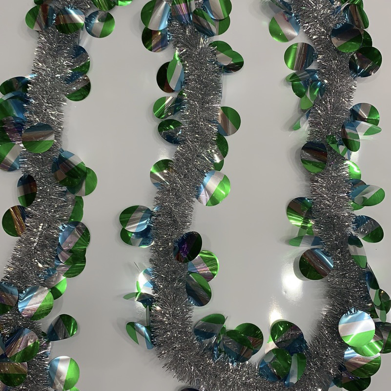 商场生日幼儿园挂饰元旦圣诞节彩带拉花彩条婚房布置彩条装饰毛条