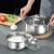 Shengbide Stainless Steel Cookware Set Kitchen Pot Set Induction Cooker Universal Soup Pot Two-Piece Set Practical Gift