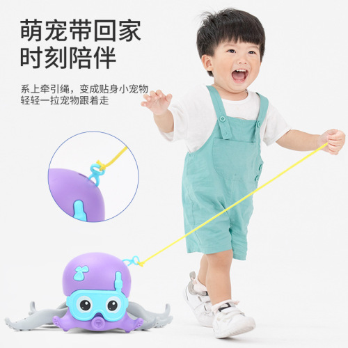 Best-Seller on Douyin Children‘s Toy Water Walking Octopus Cable Crawling Octopus Toy Octopus Bath Toy