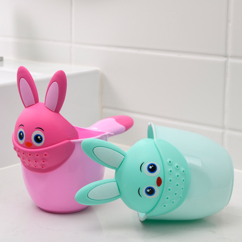 Children Shampoo Cup Baby baby Shower Bailer Baby and Baby Added Cartoon Rabbit Shampoo Cup 
