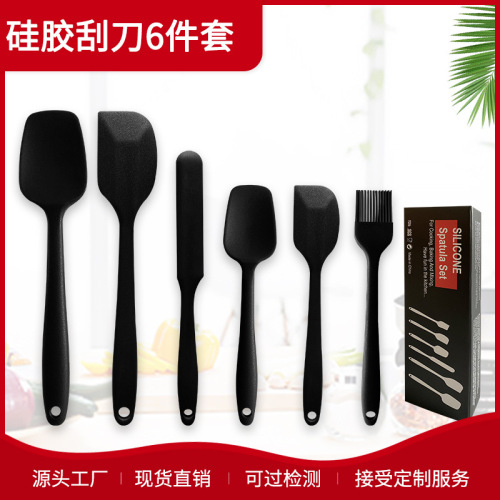 spot wholesale silicone shaver combos baking tools integrated cake cream spatula oil brush scraper 6-piece set