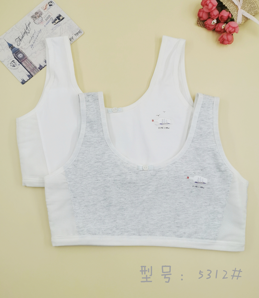 发育期小背心女童内衣9-12岁夏薄棉少女文胸小女孩胸罩儿童抹胸