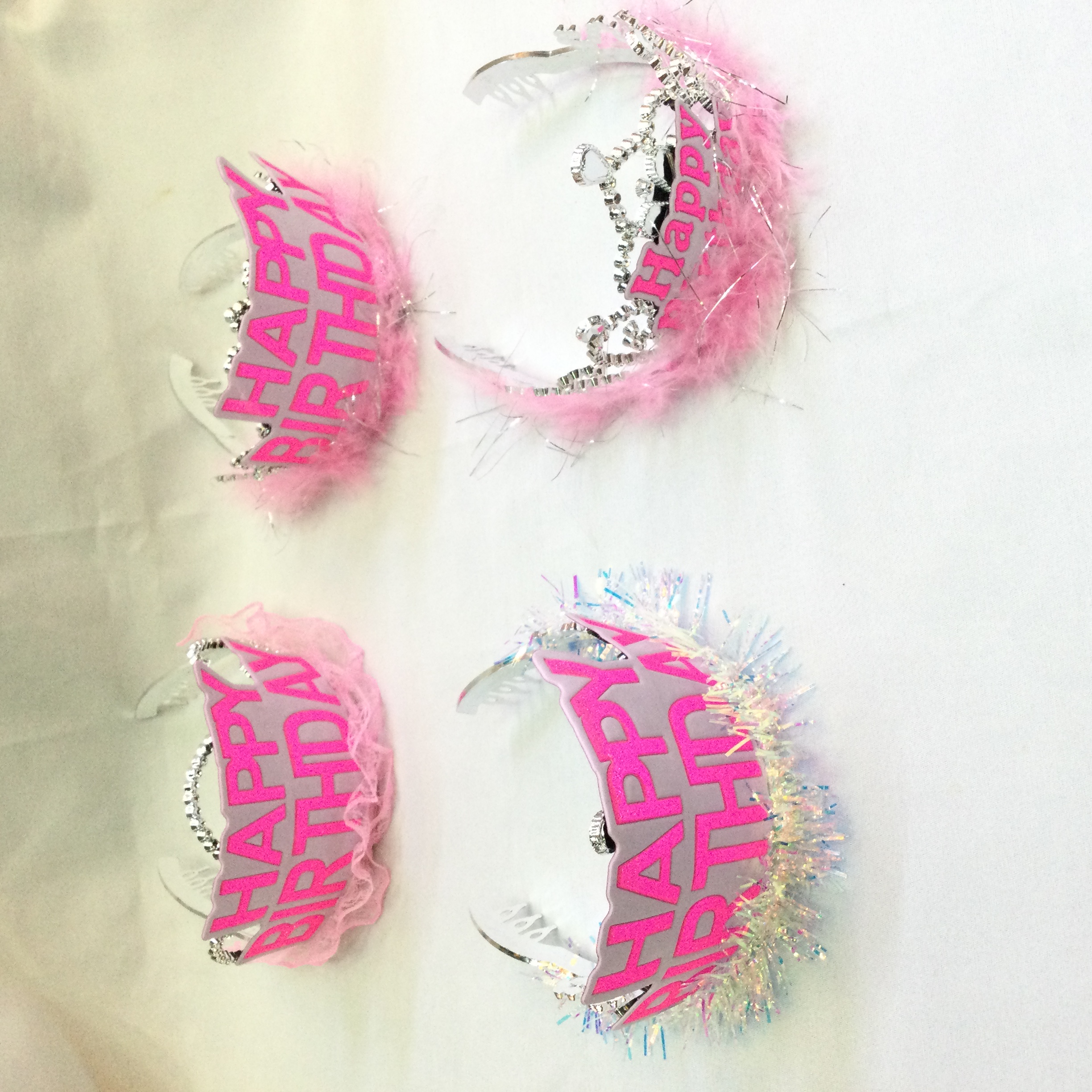 儿童公主皇冠发箍冰雪公主头饰女童儿童饰品塑料布生日皇冠帽发箍