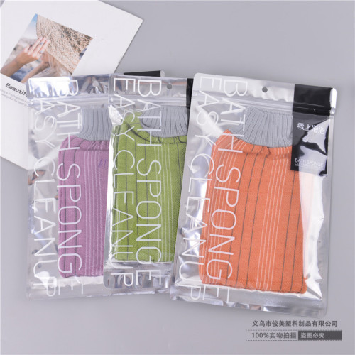 [handsome] soft bath towel women‘s bath artifact adult strong rubbing gray rubbing mud double-sided back rubbing gloves