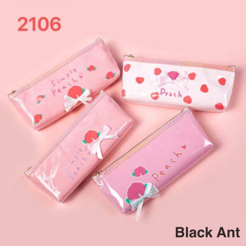 Black Ant Pencil Case 2106 Peach Triangle Bag