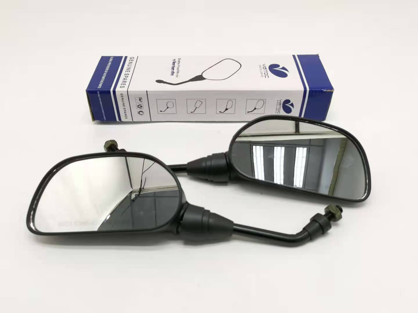 跨境热销摩托车倒车镜越野车后视镜反光镜改装摩托车把后视镜