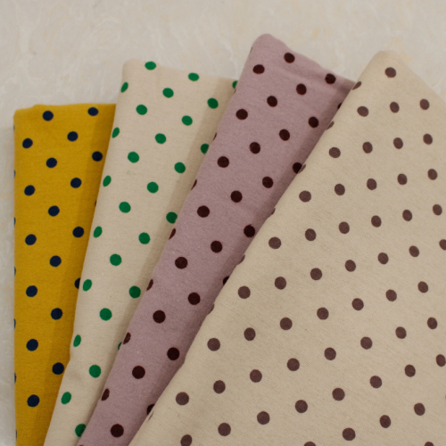 brushed polka dot printed polyester fabric fleece fabric autumn and winter doll clothes bag shoes pillow fabric