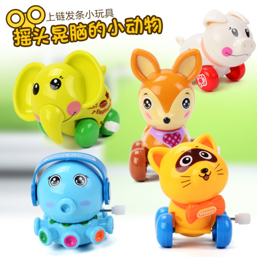 a variety of large plastic children‘s cartoon wind up chain flip toy kindergarten gift gift stall hot sale