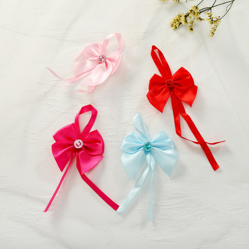 Children‘s Bow Barrettes Side Clip Semi-Finished Products Cloth Hairpin Barrettes Accessory Headdress Hair Accessories Bow Wholesale