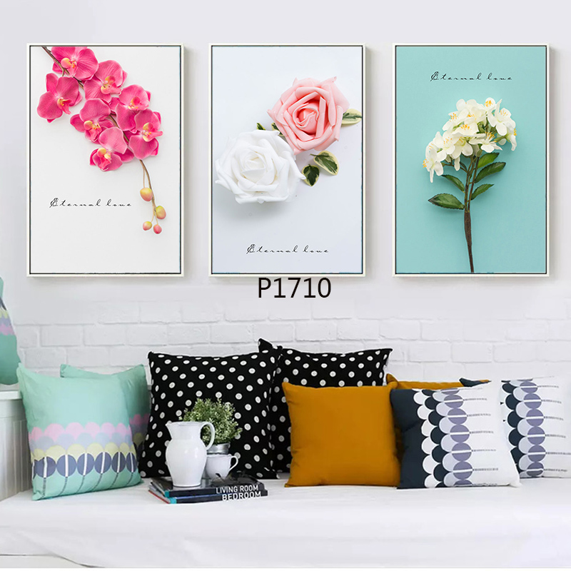 花卉布画床头画油画装饰画相框壁画客厅卧室壁画餐厅壁画玄关挂画