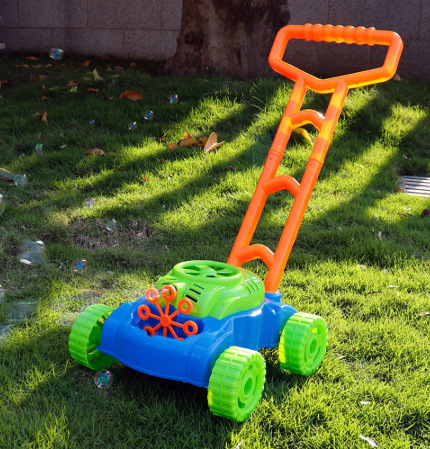 Amazon Automatic Bubble Blowing Machine Trolley Electric Bubble Blowing Parent-Child Outdoor Children Tank Toys