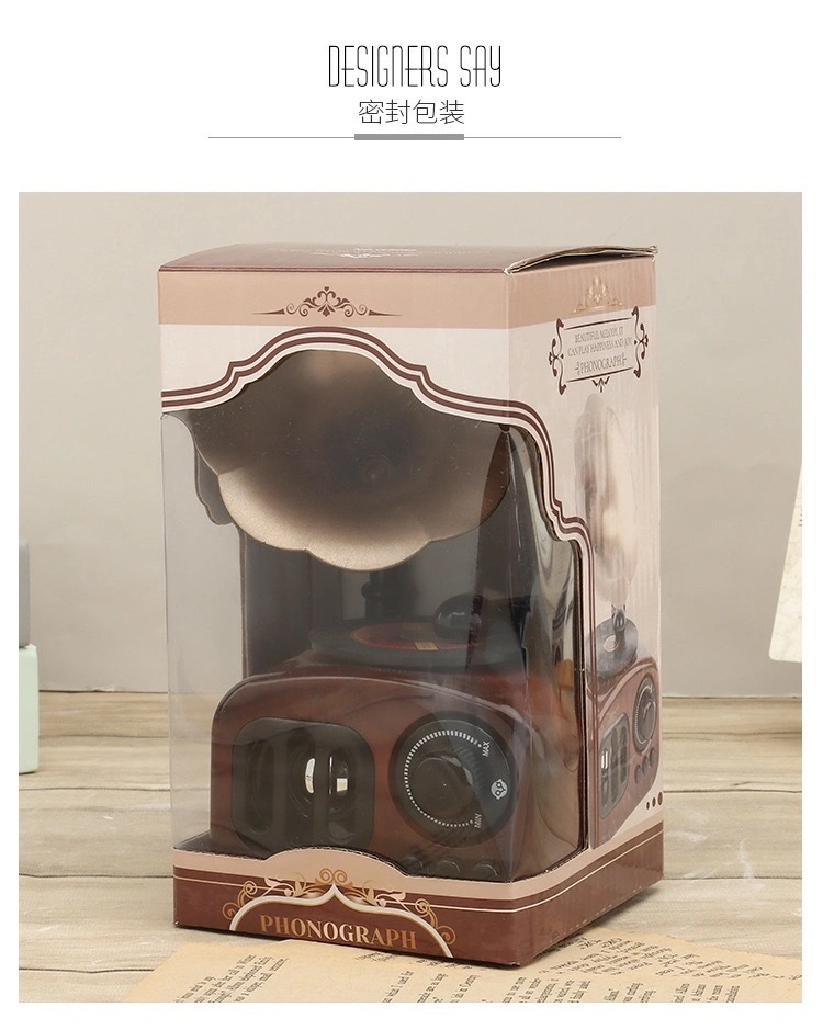 厂家直销经典复古小号留声机八音盒创意装饰摆件礼物音乐盒详情13