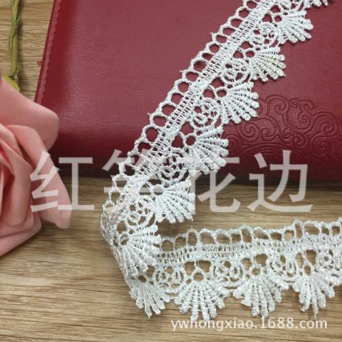 spot supply water soluble unilateral embroidery lace cotton embroidery lace diy accessories width 6cm
