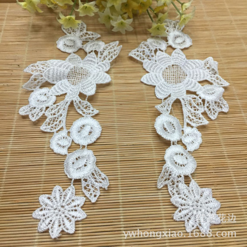 factory direct supply new water soluble white lace cotton cloth embroidery lace spot small batch