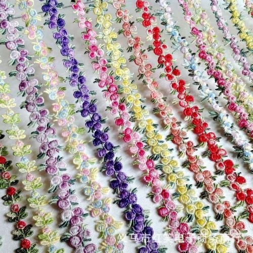 factory direct water soluble lace 2cm spot crafts accessories hairware high-grade color embroidery lace
