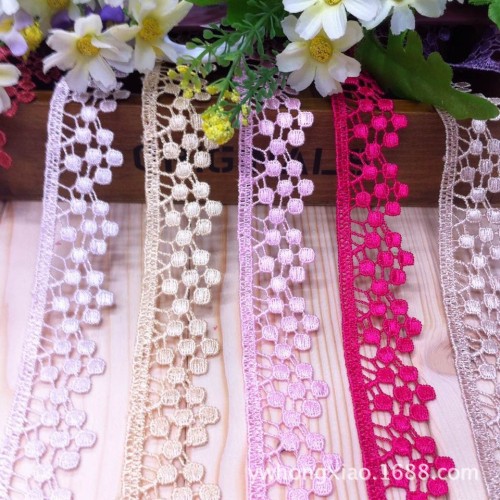 spot supply 2.8cm water-soluble embroidery lace cotton cloth embroidery lace clothes accessories