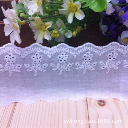Alibaba Spot Supply Hot Selling Product Cotton Cloth Embroidery Lace Fine Quality Factory Direct Sales