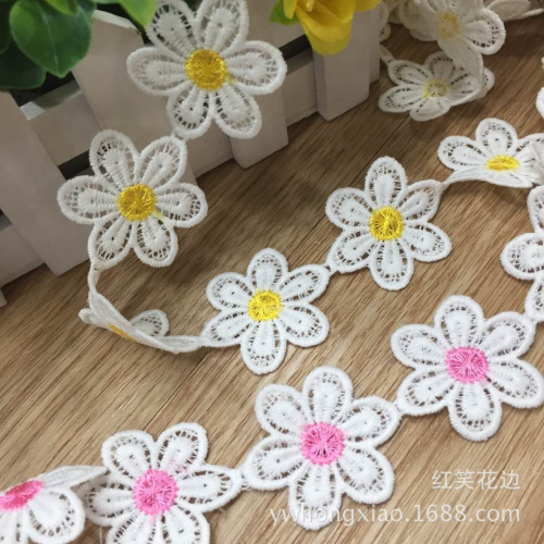 factory direct sales new milk silk two-color water soluble embroidery lace diy accessories quality fine spot small batch