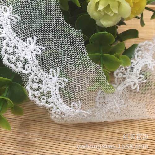popular spot small batch manufacturers supply 5cm skirt mesh embroidery lace diy accessories clothing accessories