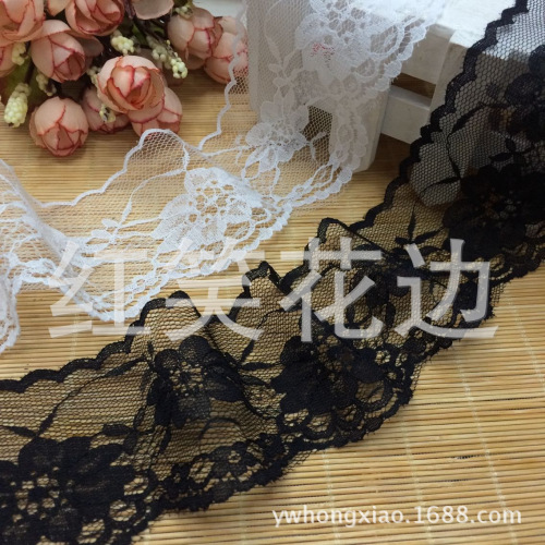 factory direct manual diy lace accessories lace black and white optional embroidery lace width 6cm