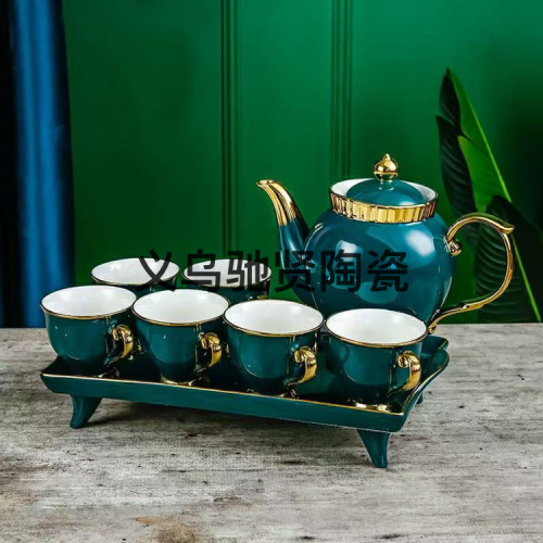Ceramic Water Set 8-Head Water Cup Pot Ceramic Dish Tea Set