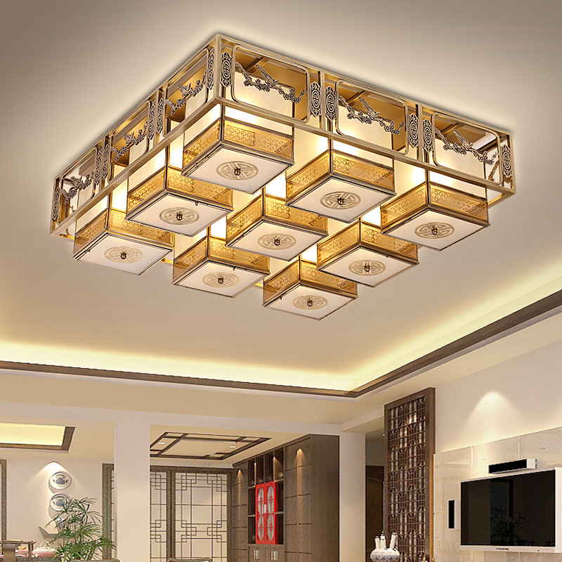 全铜焊锡欧式美式新中式客厅卧室餐厅吊灯 吸顶灯