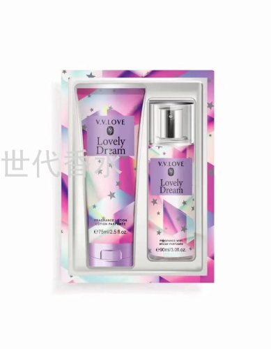 New Foreign Trade Perfume Body Spray Set Body Mist + Body Lotion