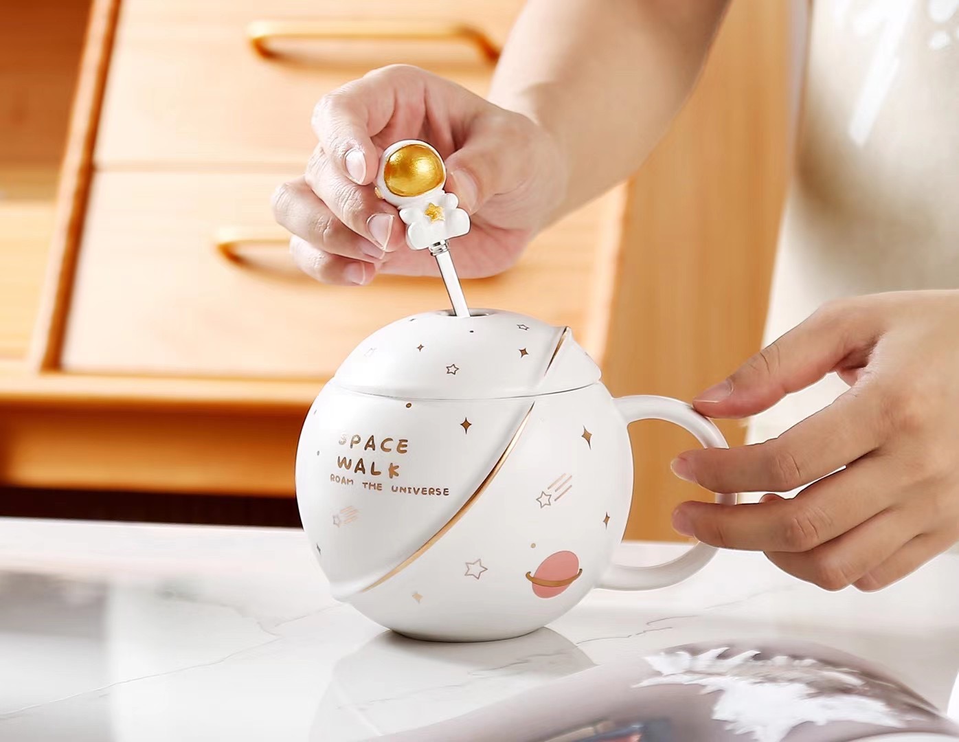 太空星球陶瓷杯