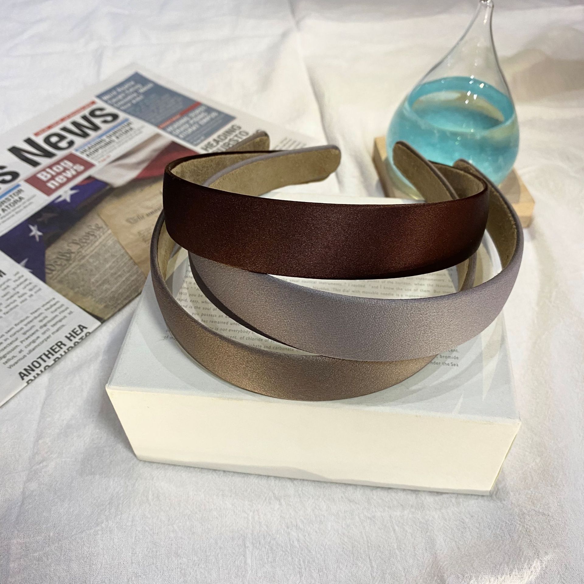 东大门基础宽发箍 韩版真丝发箍 洗脸宽边头箍韩式发卡 韩国 ins