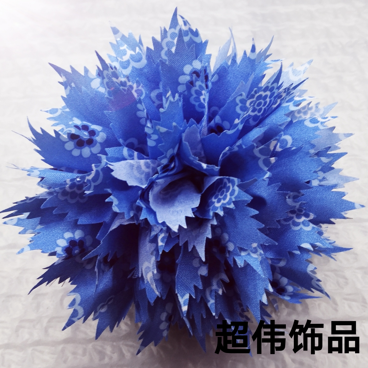 民族风儿童布艺发饰头扣中号抓夹