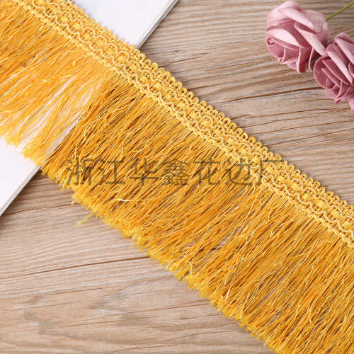 Fringe Lace Factory Wholesale Double-Row Tassel Stage Clothes Decorative Fringe Lace Accessories Material 