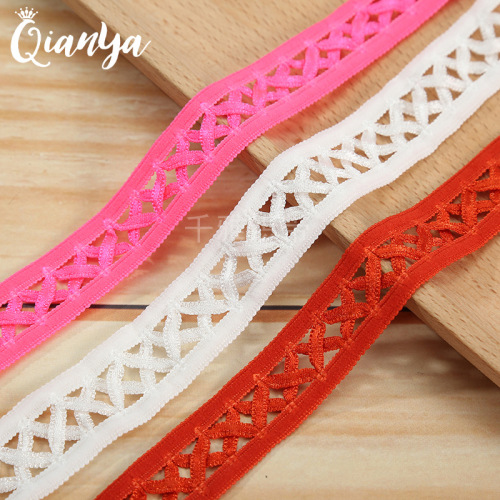 2.0cm multi-color non-elastic ribbon cross belt nylon ribbon clothing accessories factory direct supply spot