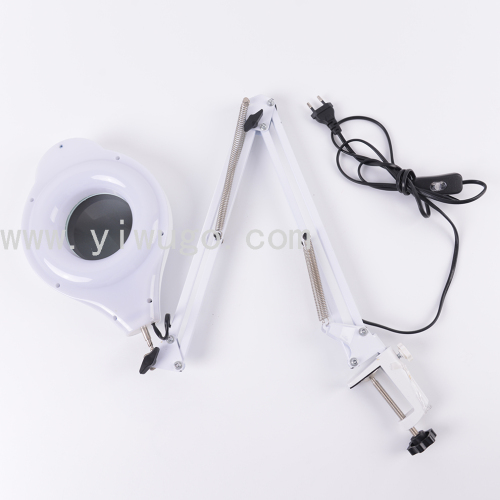 Led Folding Long Arm Eye Protection Reading Desk Lamp USB clip Magnifier Lamp Led Nail Art Magnifying Lamp